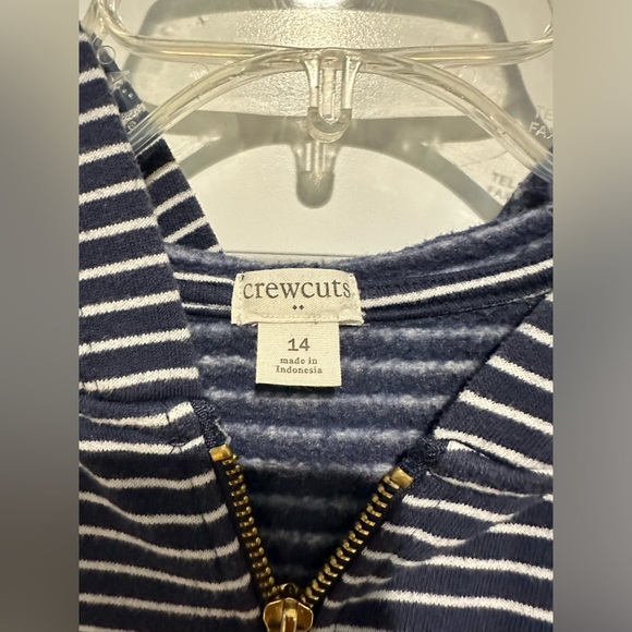 Crewcuts girls hooded sweatshirt size 14 with Cat ears and whiskers - Picture 3 of 5